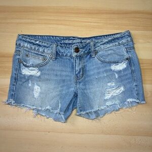 American Eagle Distressed Denim Jean Shorts